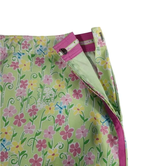 NWOT Lilly Pulitzer Women's 14 Skort Green & Pink - Picture 11 of 15